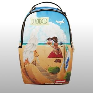backpack by Sprayground Surreal Franklin Beach (model B2035).